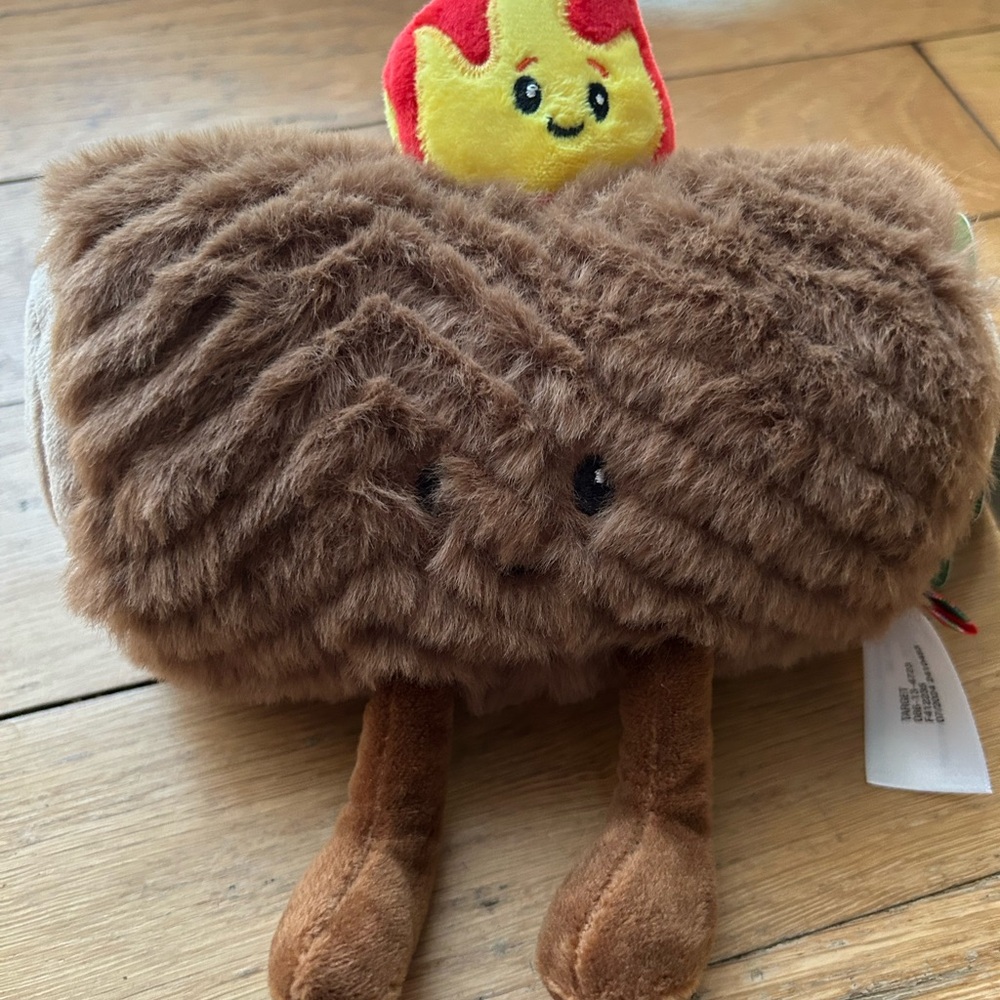 Gigglescape fire log plush toy for kids